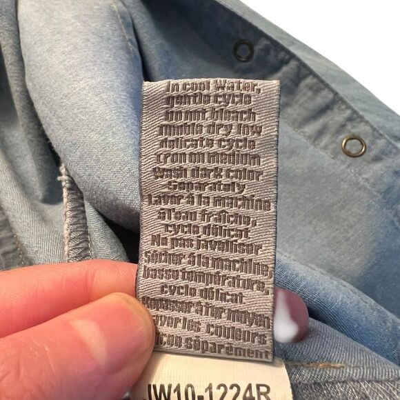 3 for $30! Jessica denim snap button shirt. Size 10 - Picture 6 of 7